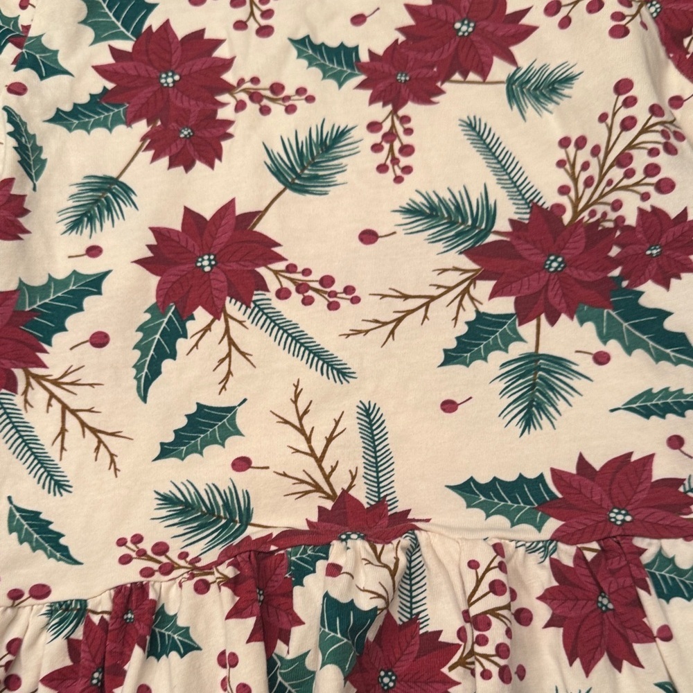 Ruffle Butts Festive Floral Long Sleeve Top - Picture 3 of 3